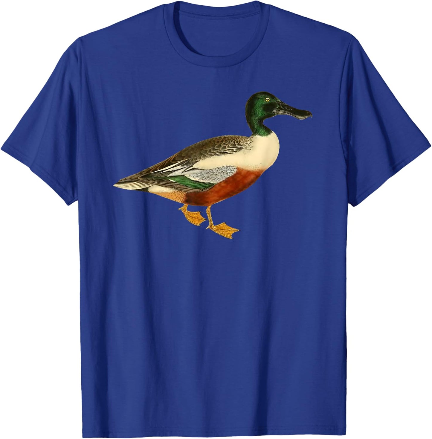 Duck Cute Shoveler Duck Vintage Duck Graphic T-Shirt - T-Shirt | Royal
