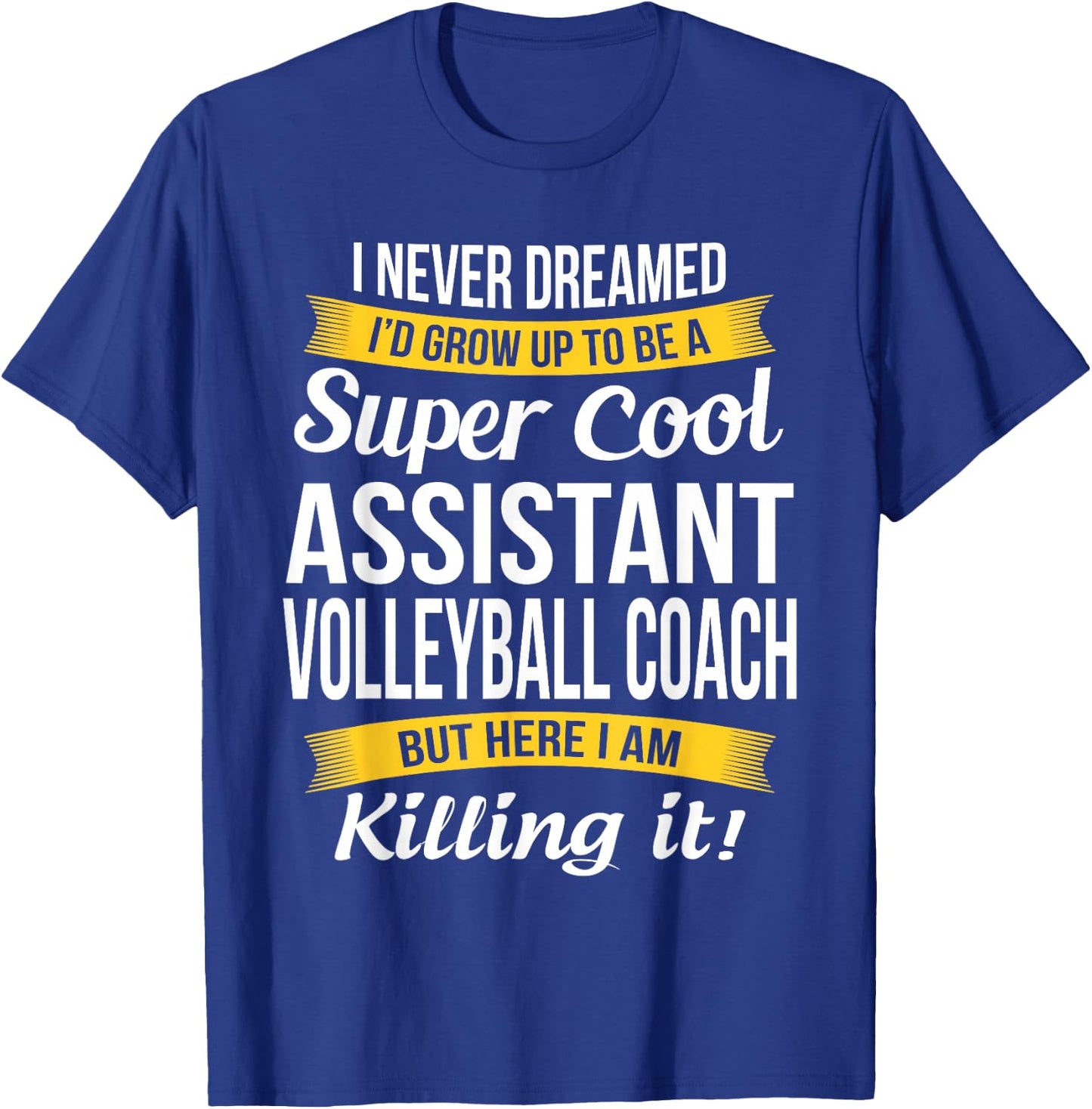 Assistant Volleyball Coach Funny Gift Appreciation T-Shirt - T-Shirt | Royal