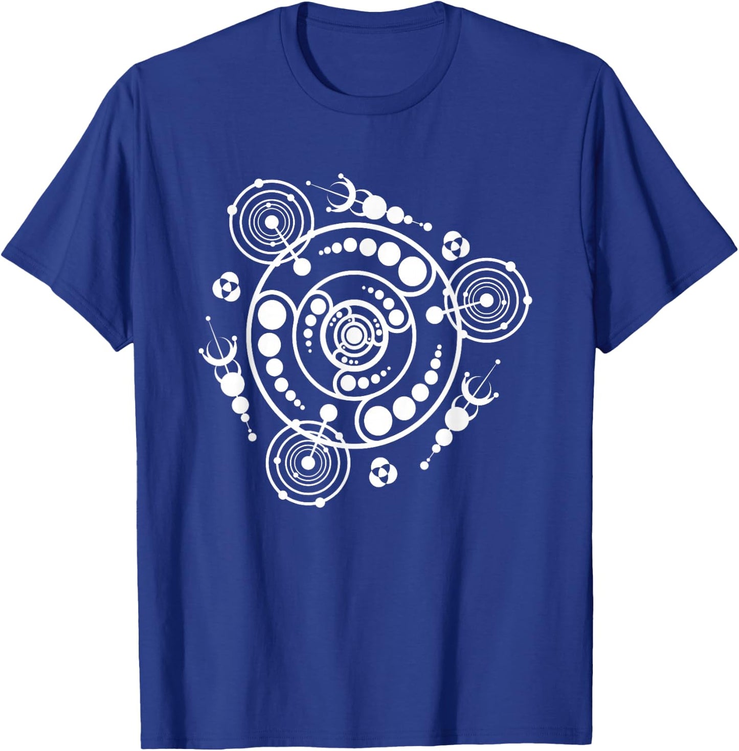 Crop Circle Space Alien Galaxy UFO Illustration Art T Shirt T-Shirt - T-Shirt | Royal
