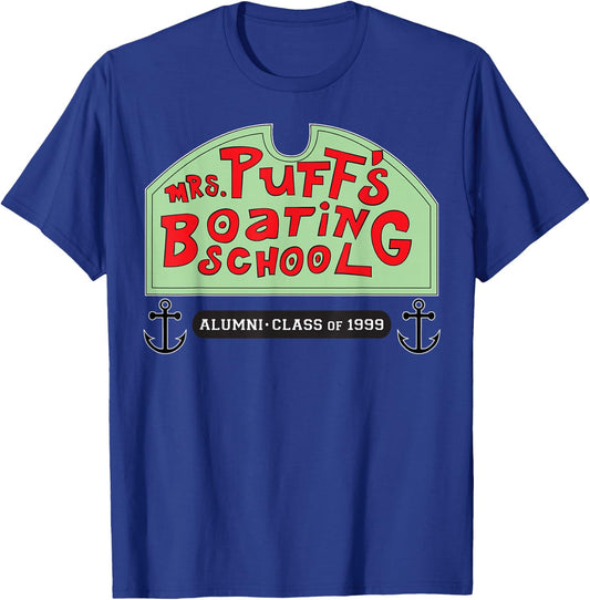 Spongebob Squarepants Mrs Puffs Boating School T-Shirt - T-Shirt | Royal