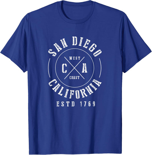 San Diego Shirt California Gift T-Shirt - T-Shirt | Royal