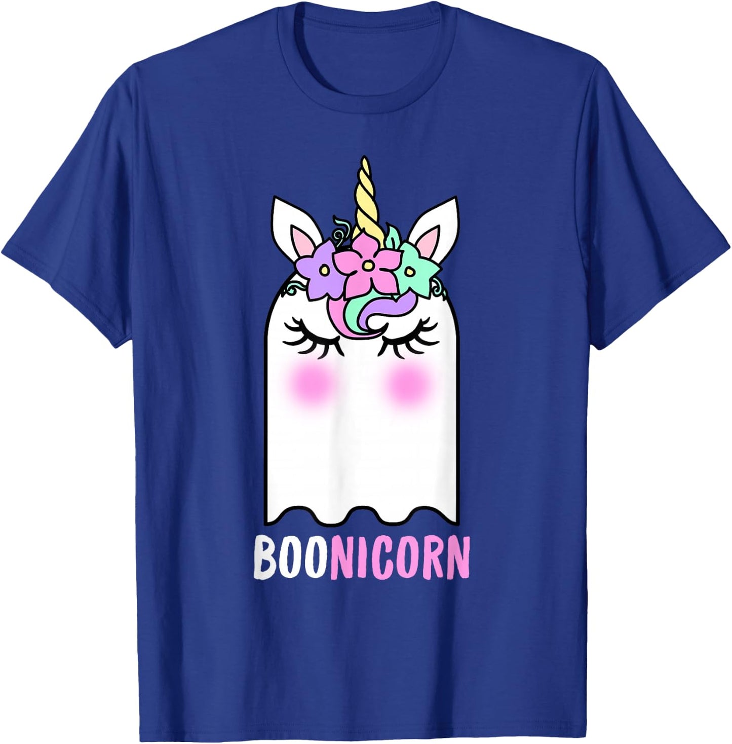 Boonicorn Unicorn Ghost, Unicorn Halloween Shirt for Girls T-Shirt - T-Shirt | Royal