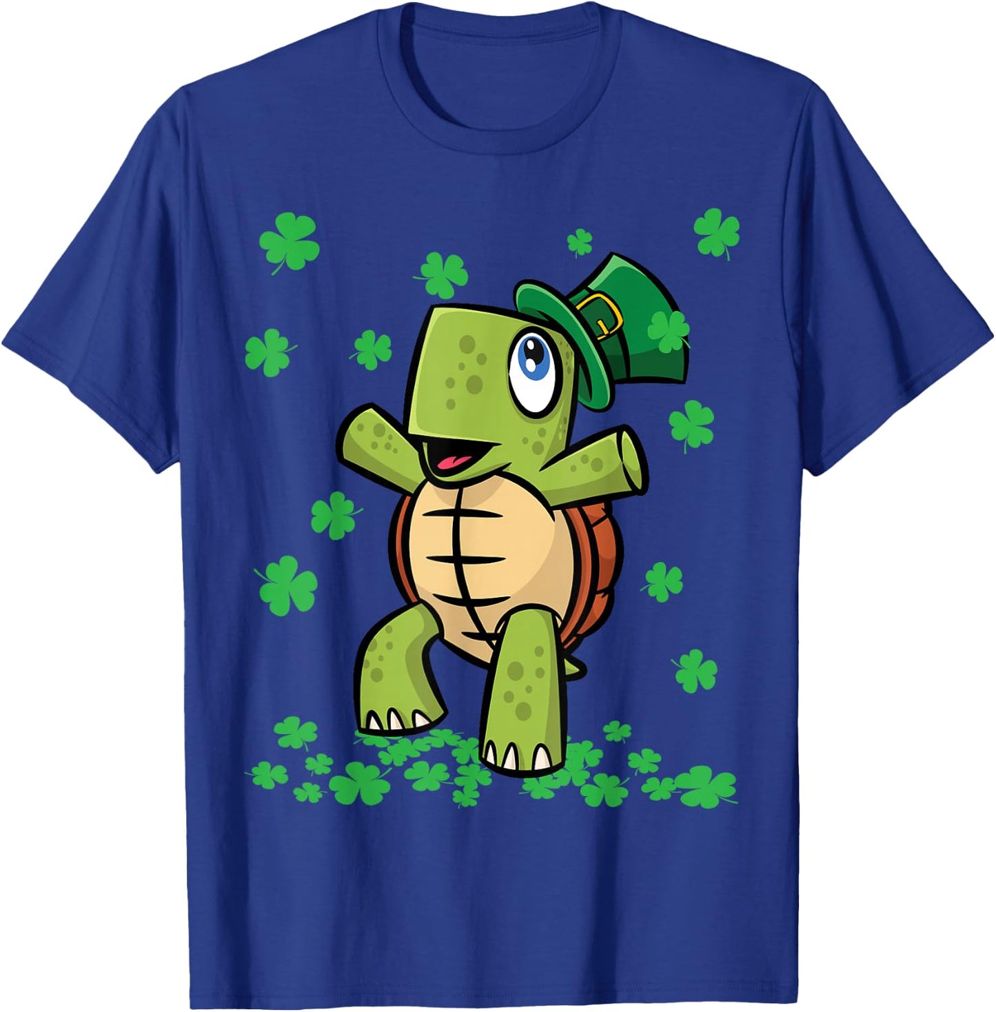 St Patricks Day Irish American Adorable Love Turtle T-Shirt - T-Shirt | Royal