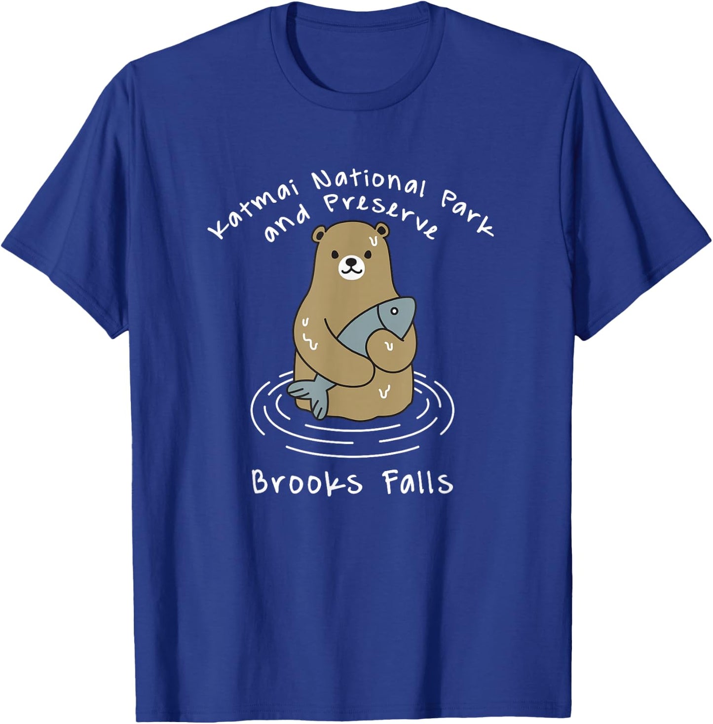 Katmai National Park Preserve Brooks Falls Bear Watching T-Shirt - T-Shirt | Royal