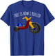 Nostalgic Love 70s 80s Vintage Retro Toys Big Tricycle Wheel T-Shirt - T-Shirt | Royal
