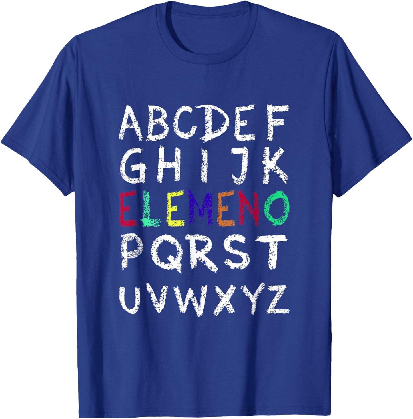 ELEMENO Alphabet-Funny Preschool Kindergarten-School Teacher T-Shirt - T-Shirt | Royal