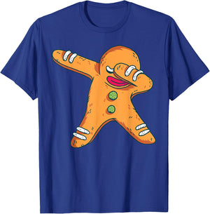 Christmas Pajama Cookie Dabbing Shirt Funny Family Pajamas T-Shirt - T-Shirt | Royal