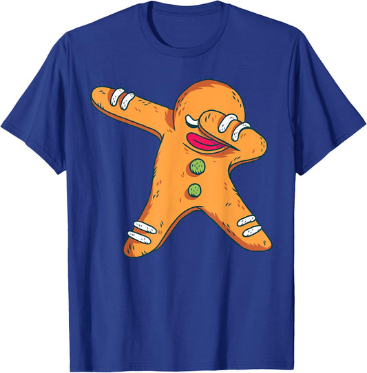 Christmas Pajama Cookie Dabbing Shirt Funny Family Pajamas T-Shirt - T-Shirt | Royal