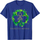 Clover Encephalitis Awareness Shirt Men T-Shirt - T-Shirt | Royal