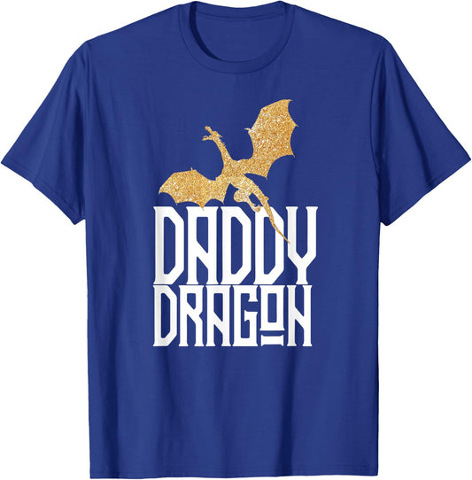 Daddy Dragon Christmas Shirt Matching Family Dad Husband T-Shirt - T-Shirt | Royal