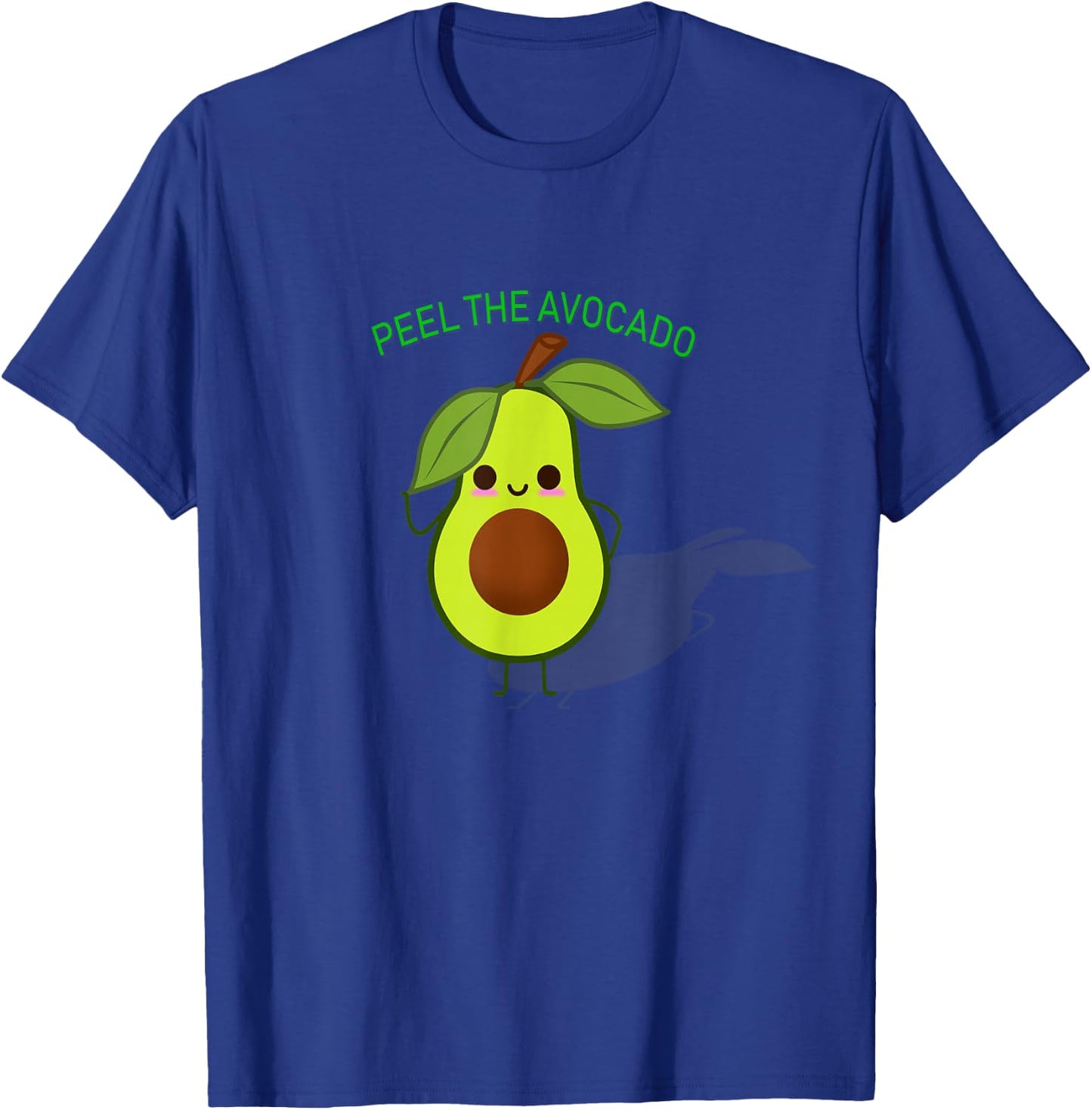 Peel the Avocado Healthy Food Veggie Guacamole T-Shirt - T-Shirt | Royal