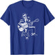 Skeleton Guitar Player Bluesman Vintage Blues Guitarist T-Shirt - T-Shirt | Royal