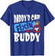 Kids Daddy's Car Fixin Buddy Mechanic Dad And Son Gift Boys T-Shirt - T-Shirt | Royal
