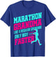 Grandma Marathon Race Runner Half First Race Gift Women Her T-Shirt - T-Shirt | Royal
