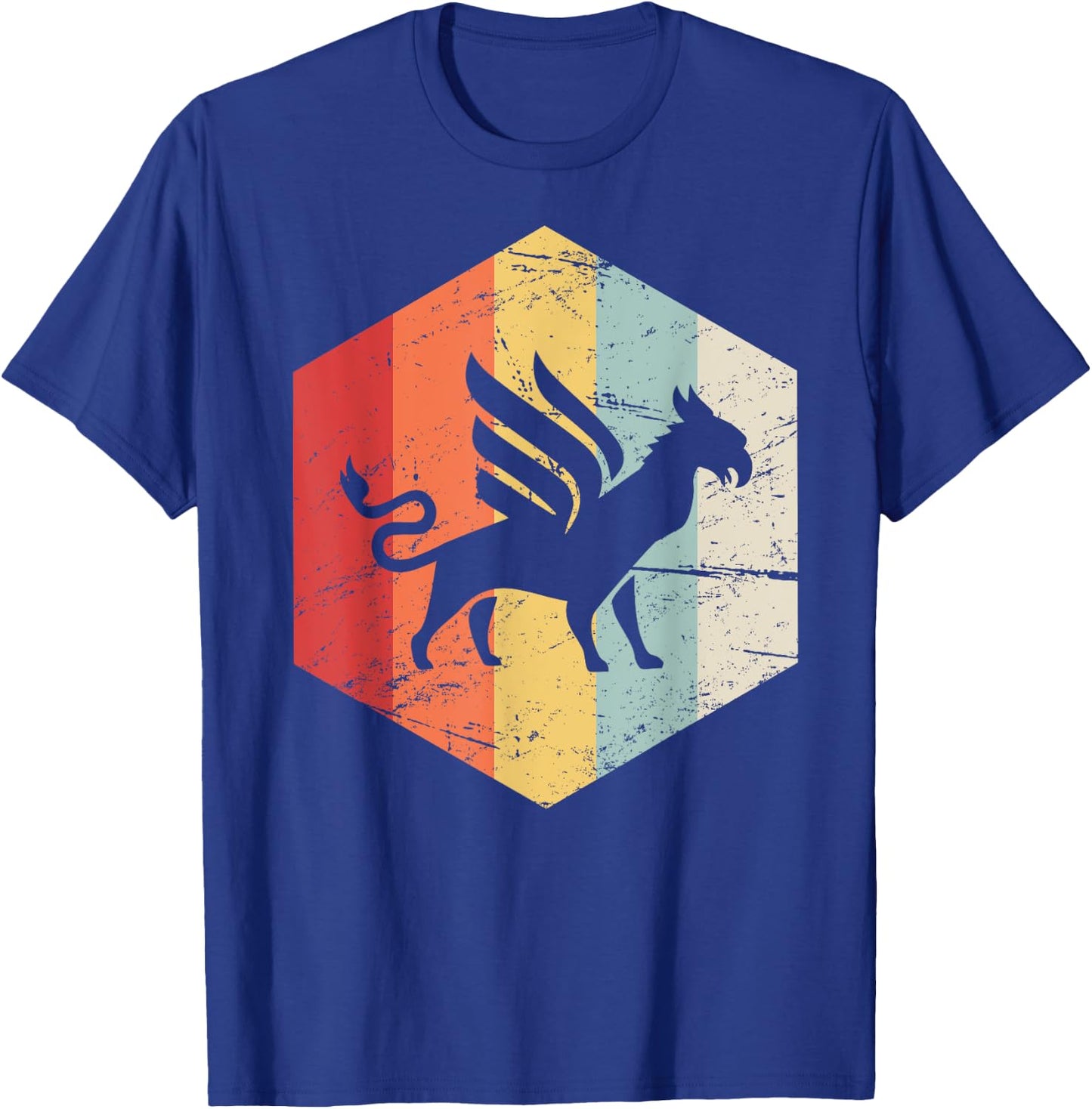 Vintage Retro Beast Griffin T-Shirt - T-Shirt | Royal