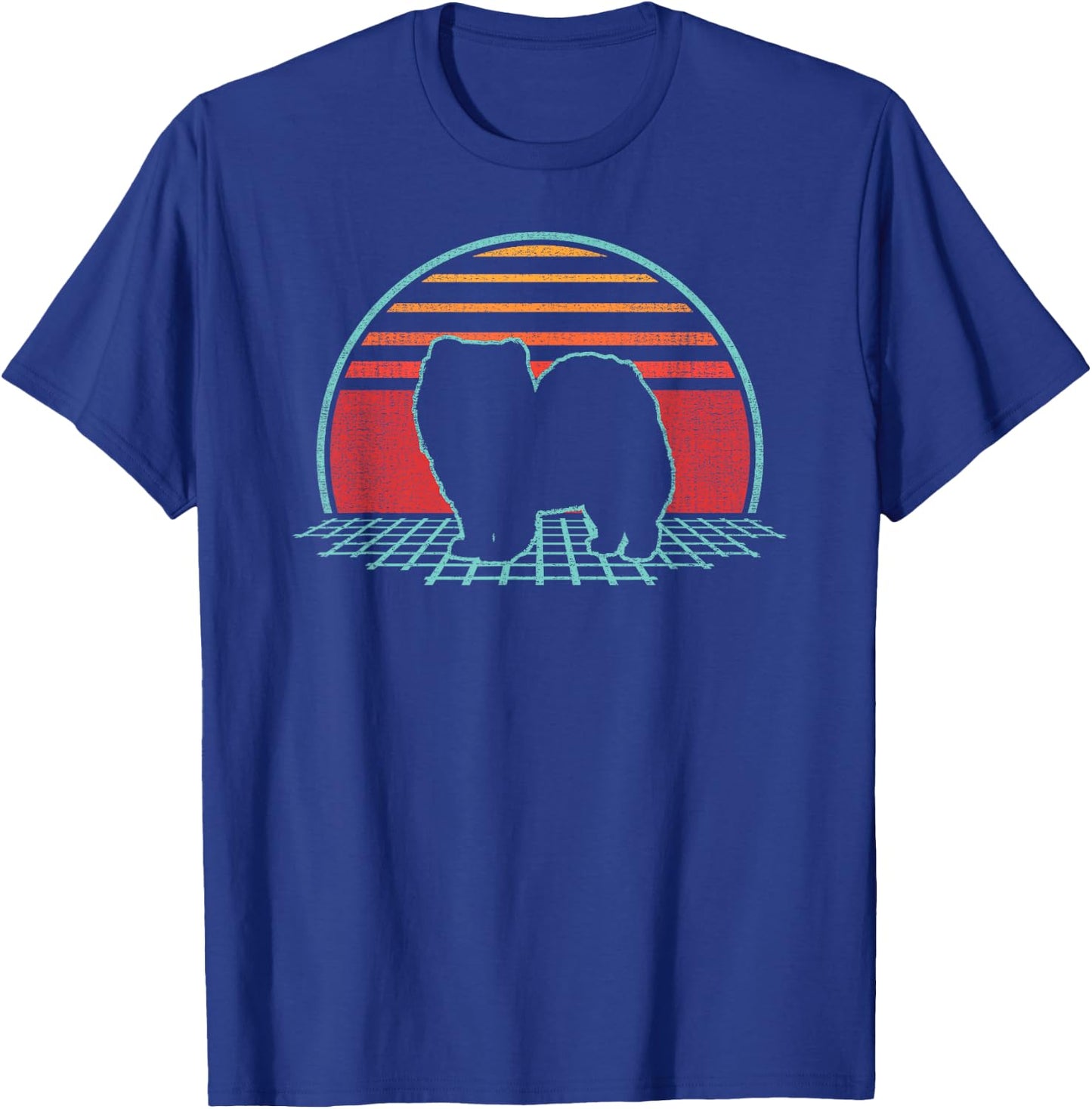 Chow Chow Lover Dog Owner Retro Vintage 80s Style Men Women Girls Kids T-Shirt - T-Shirt | Royal