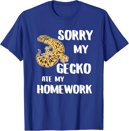 My Leopard Gecko Ate My Homework T-Shirt - T-Shirt | Royal