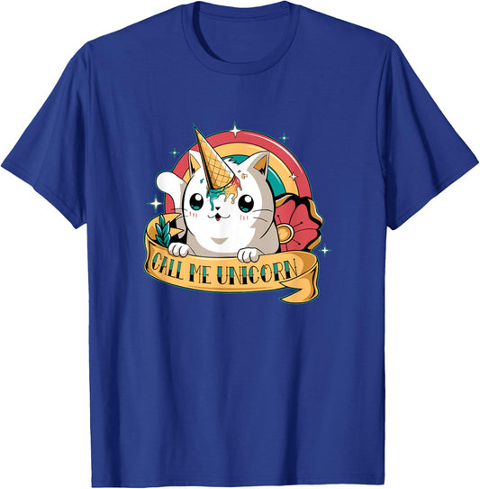 Cat Unicorn Shirt - Cute Kawaii Cats I'm A Unicorn T-Shirt - T-Shirt | Royal