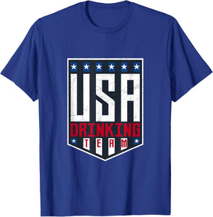 USA Drinking Team patriotic Men T-Shirt - T-Shirt | Royal