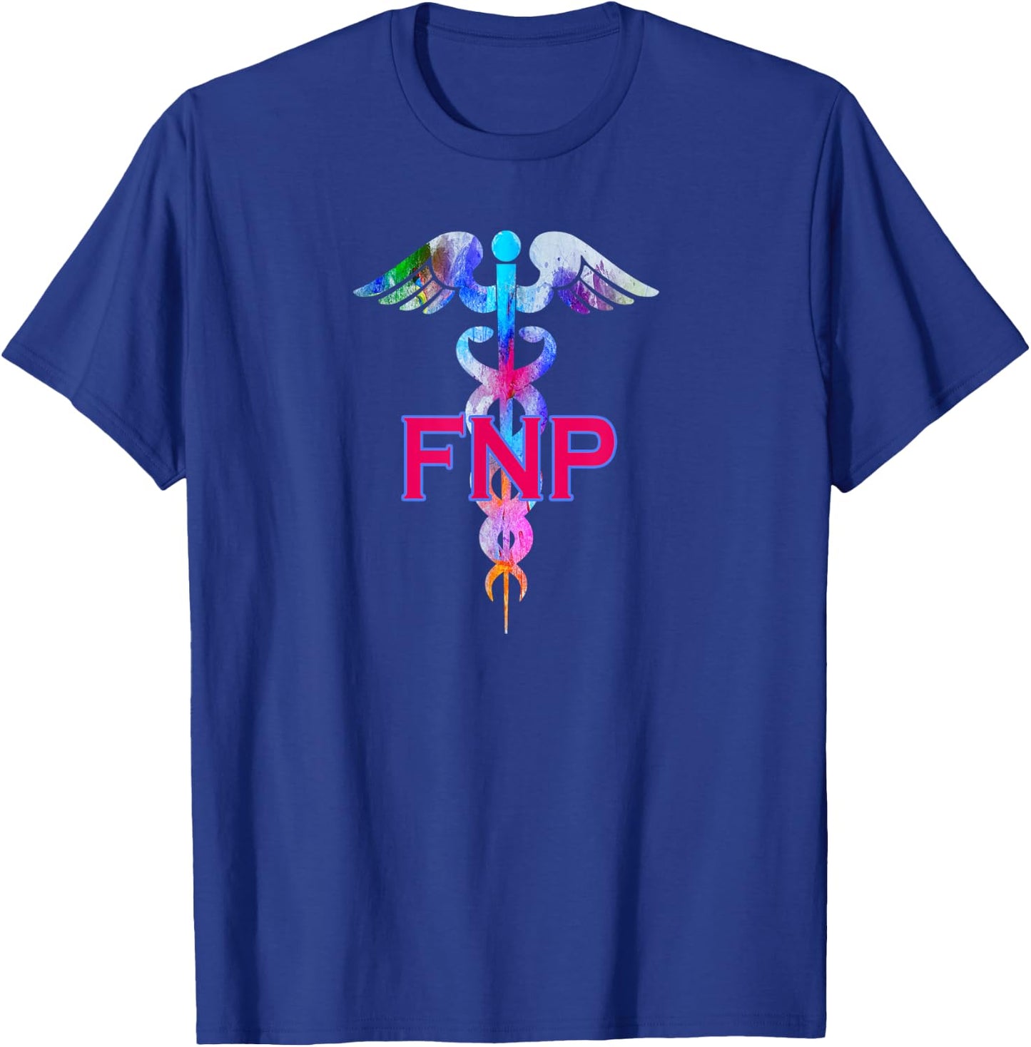 FNP Family Nurse Practitioner Caduceus Gifts T-Shirt - T-Shirt | Royal