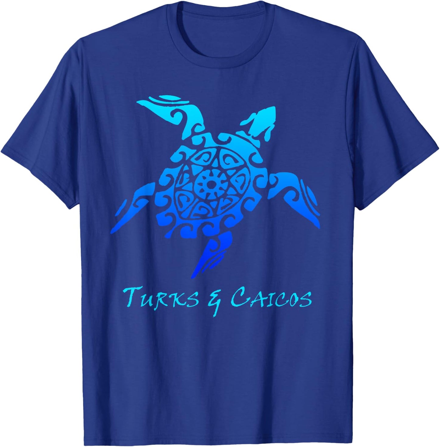 Turks & Caicos Tribal Turtle Polynesian Tattoo Style T-Shirt - T-Shirt | Royal