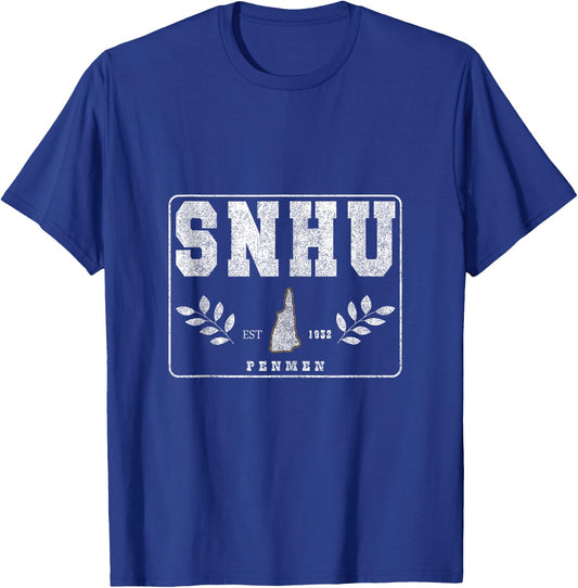 SNHU Arch Retro College University Athletic Sports T-Shirt - T-Shirt | Royal