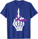 Fuck Pancreatic Cancer Middle Finger Purple Ribbon Shirt T-Shirt - T-Shirt | Royal