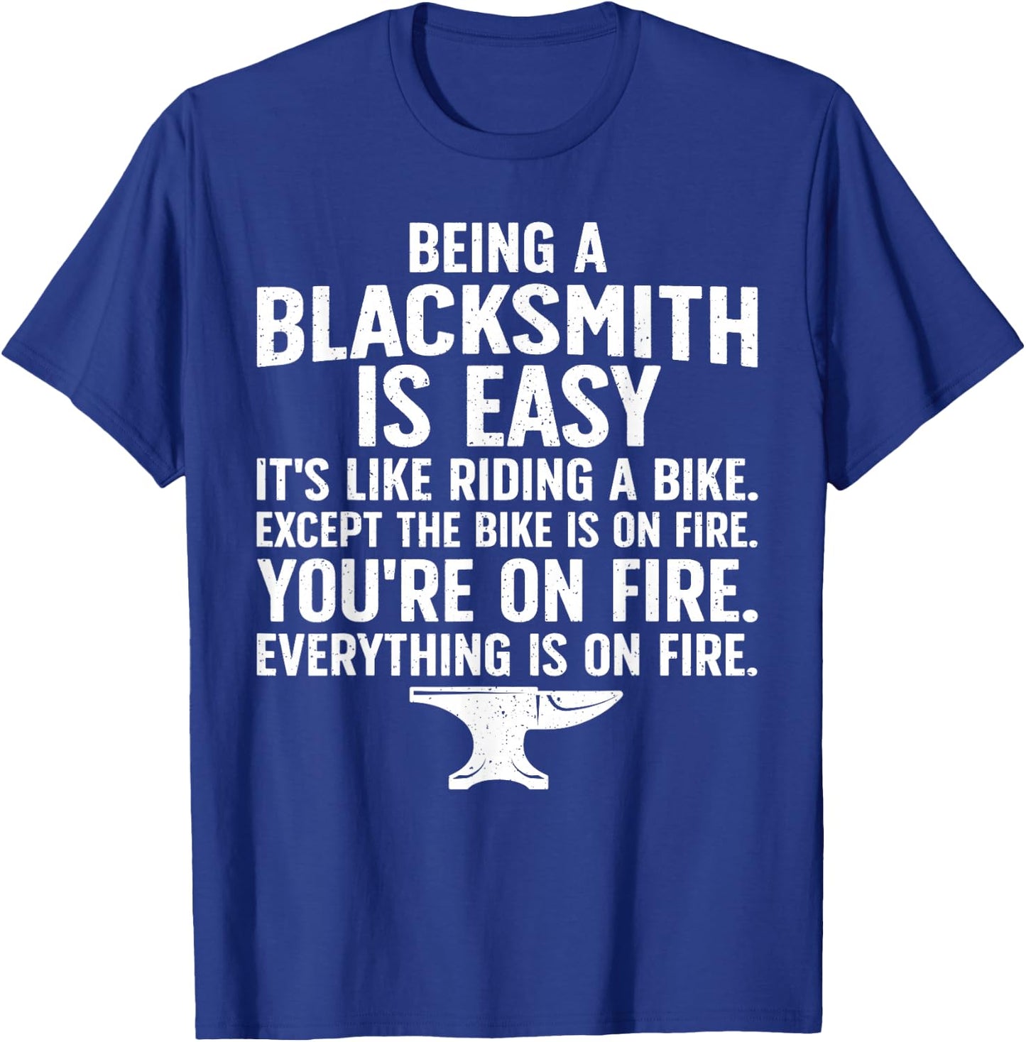 Blacksmith Art Women Forging Tools Blacksmithing T-Shirt - T-Shirt | Royal