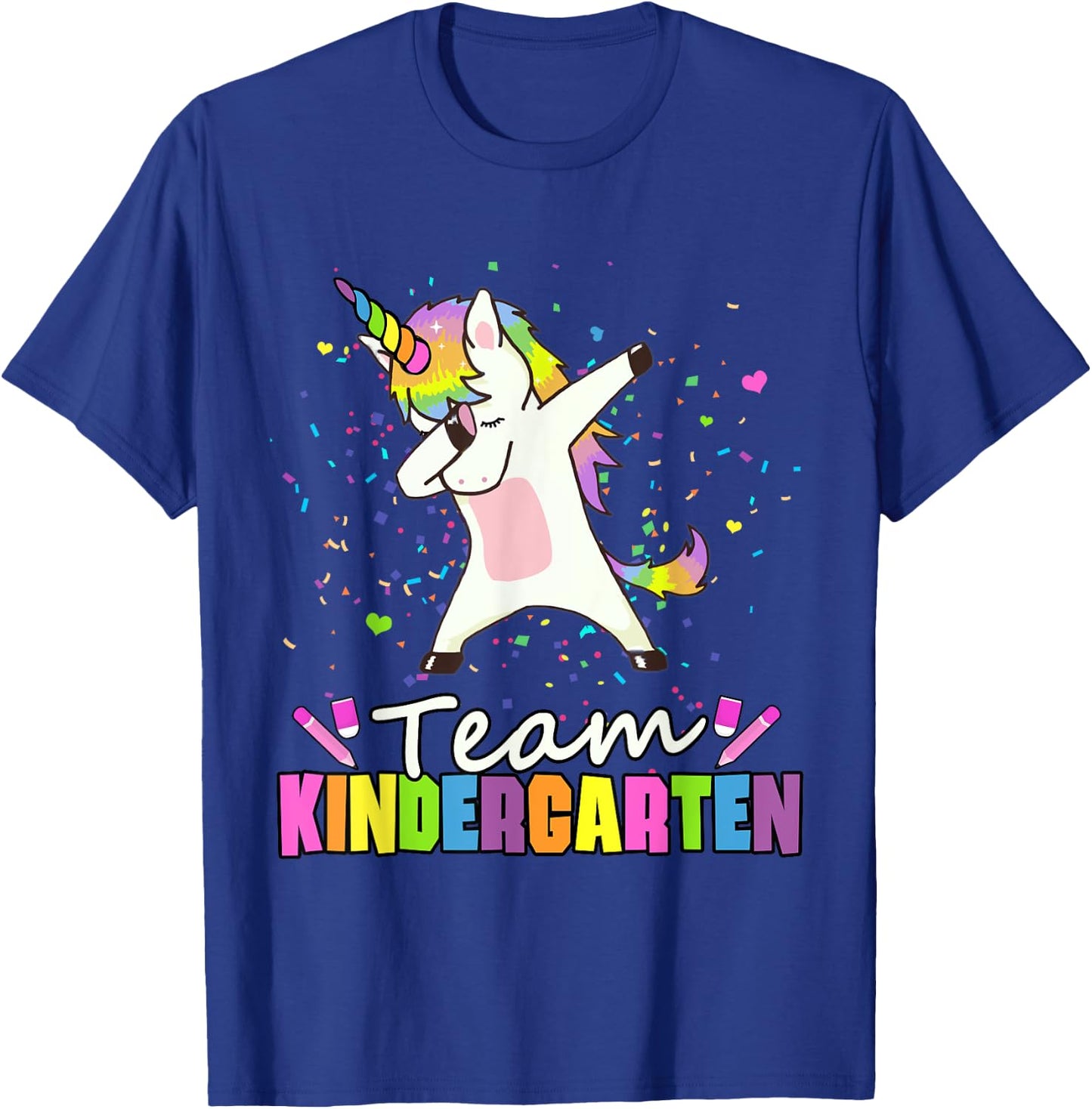 Team Kindergarten Unicorn Kinder Squad T-Shirt - T-Shirt | Royal