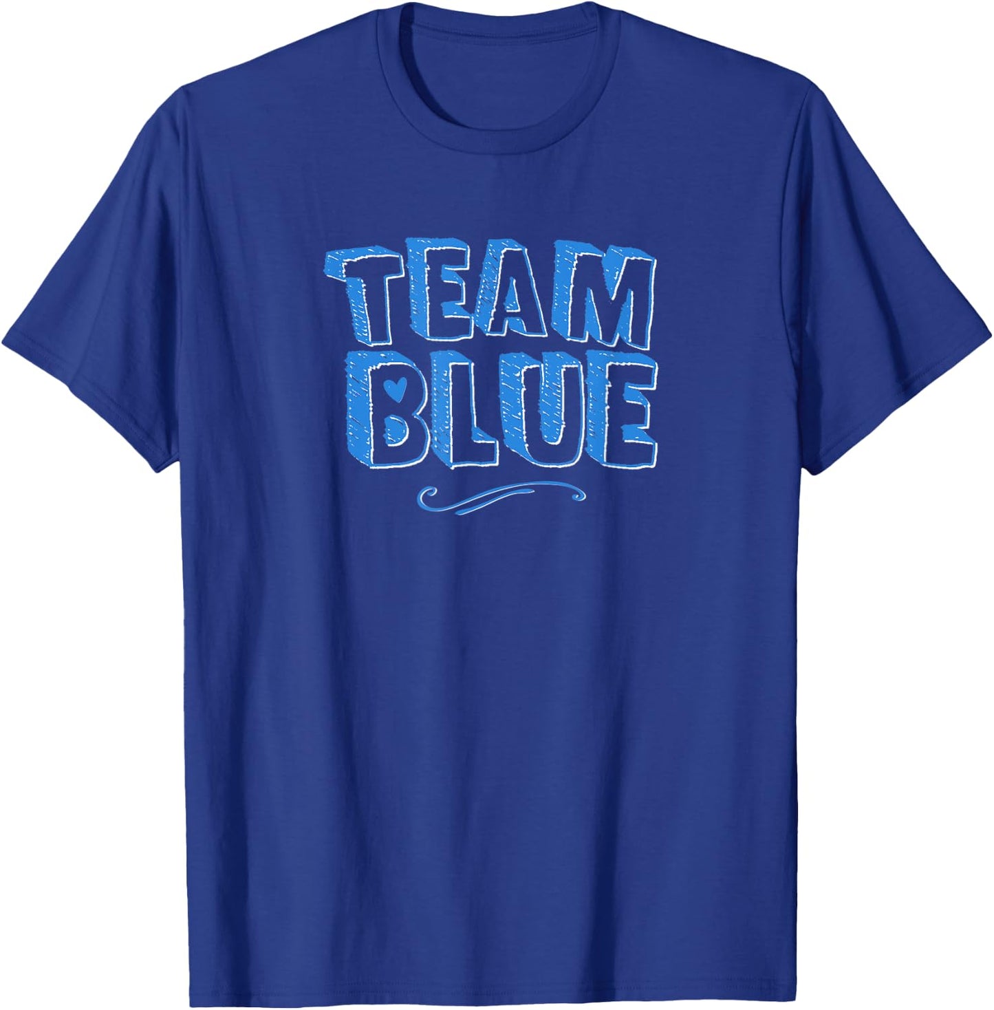 Team Blue Mom Dad Boy Gender Reveal Announcement Matching T-Shirt - T-Shirt | Royal