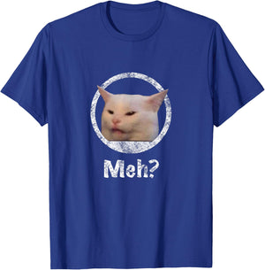 Funny Meme Cat Smudge the Cat Woman Yelling At Cat T-Shirt - T-Shirt | Royal