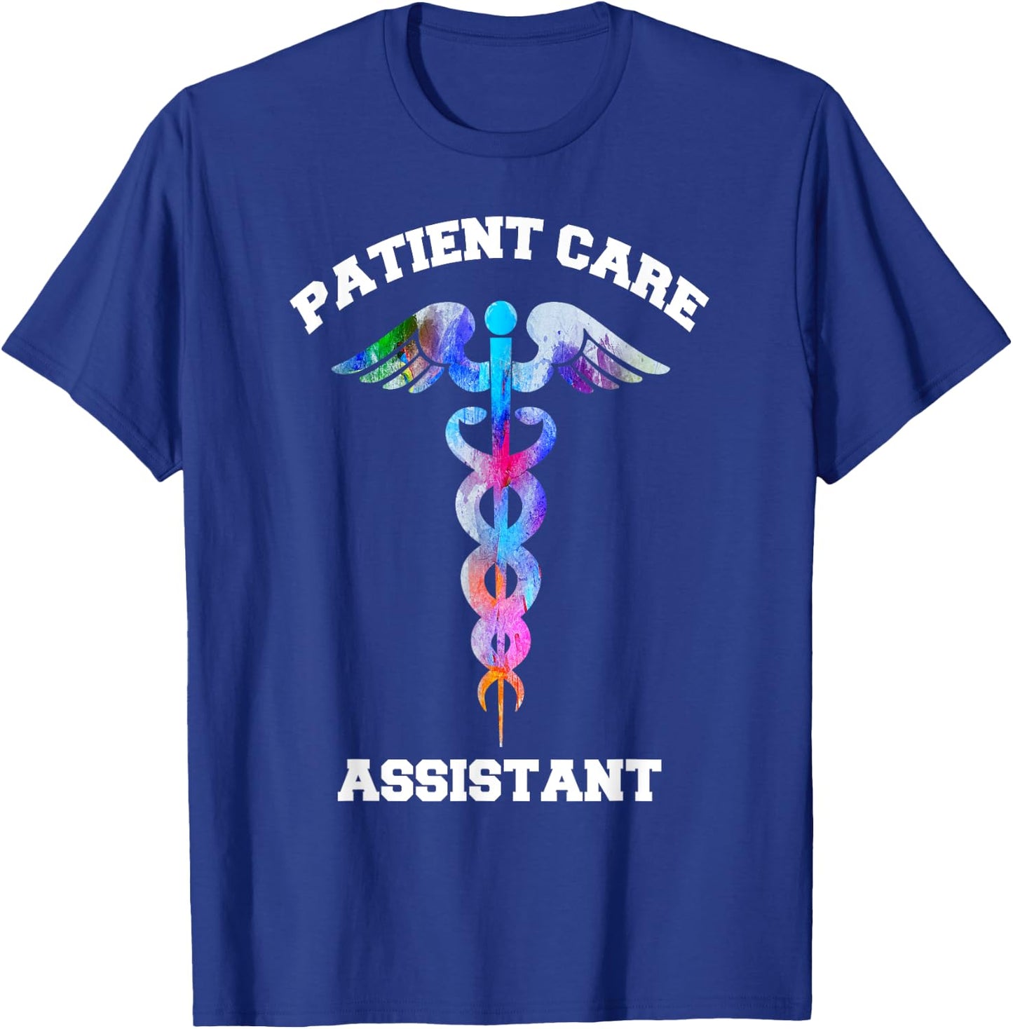 PCA Patient Care Assistant Medical Emblem Caduceus Gifts T-Shirt - T-Shirt | Royal