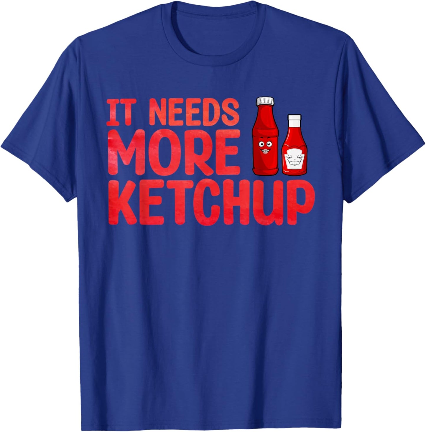 Cute Ketchup Design Women Kids Catsup Ketchup Lover T-Shirt - T-Shirt | Royal