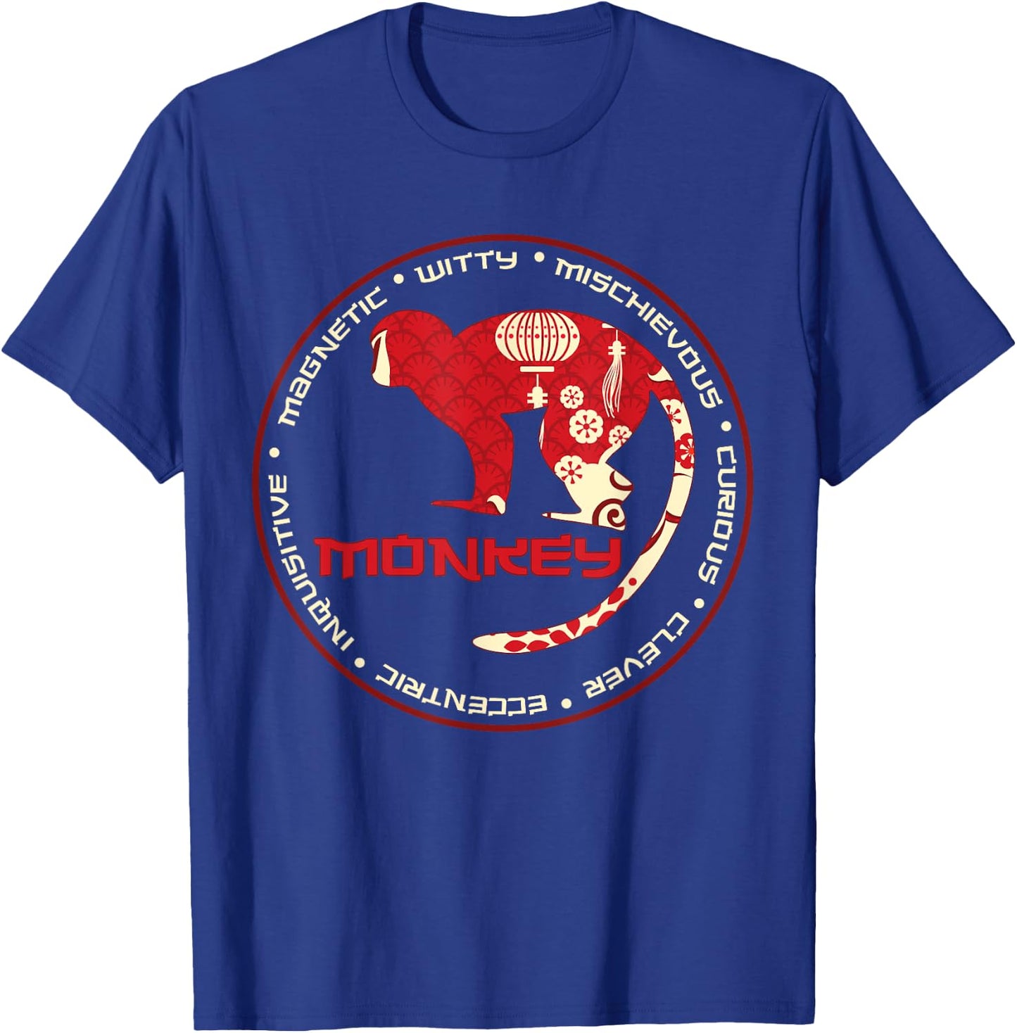 Chinese Zodiac Year of the Monkey Astrology Horoscope Zodiac T-Shirt - T-Shirt | Royal