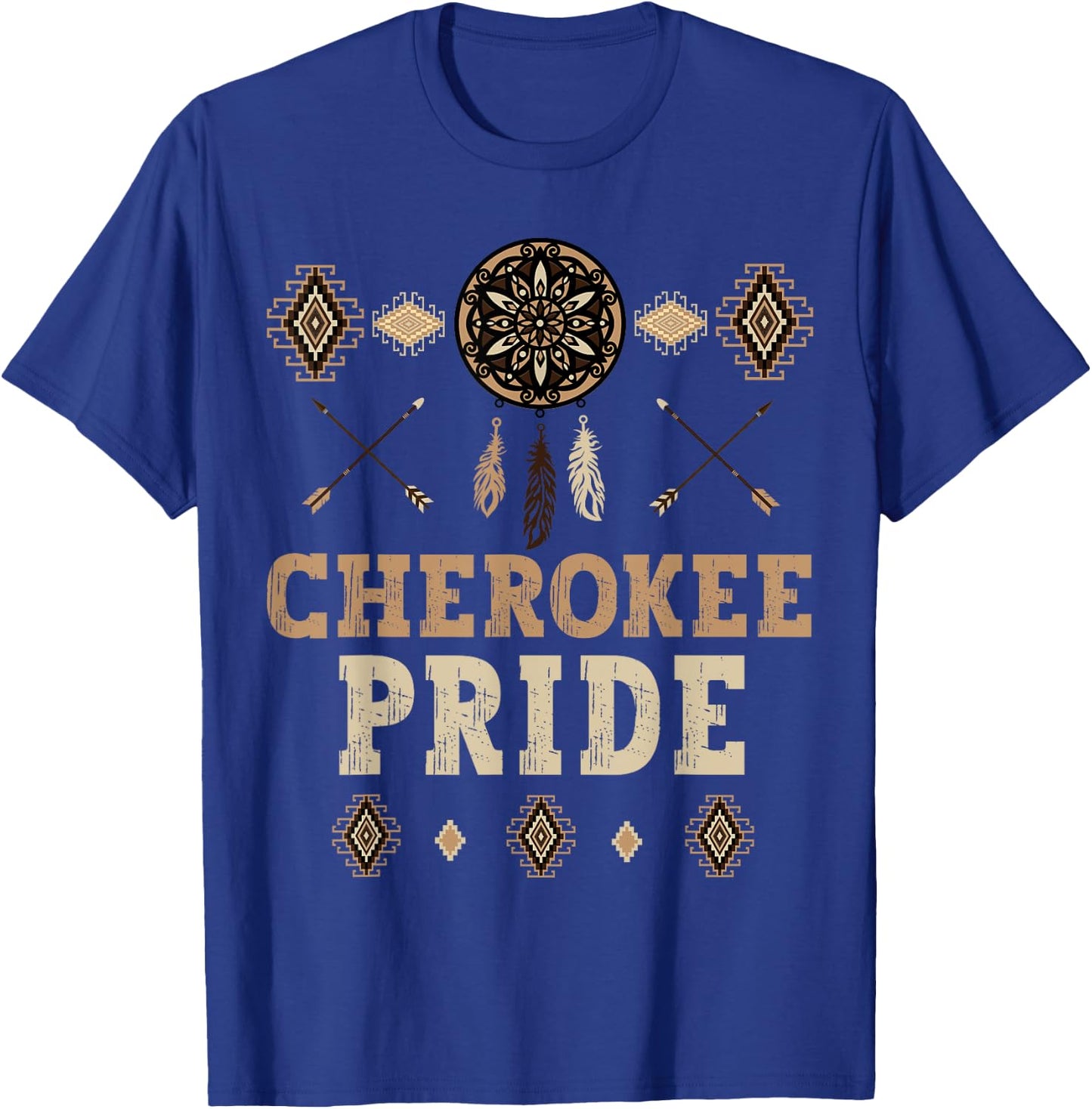 Cherokee Pride Native American Month Heritage Indigenous T-Shirt - T-Shirt | Royal