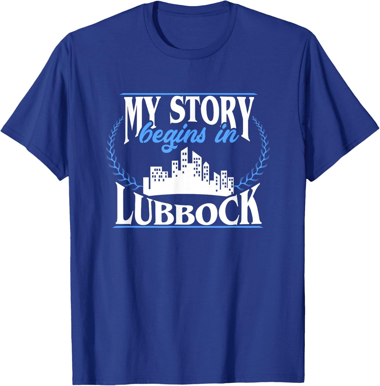 Born in Lubbock T-Shirt - T-Shirt | Royal
