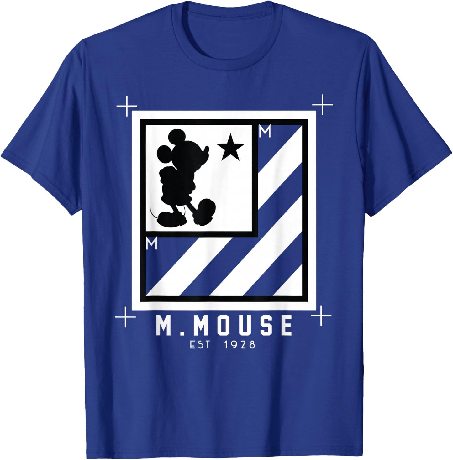 Disney - Mickey Mouse Box with stripes T-Shirt - T-Shirt | Royal