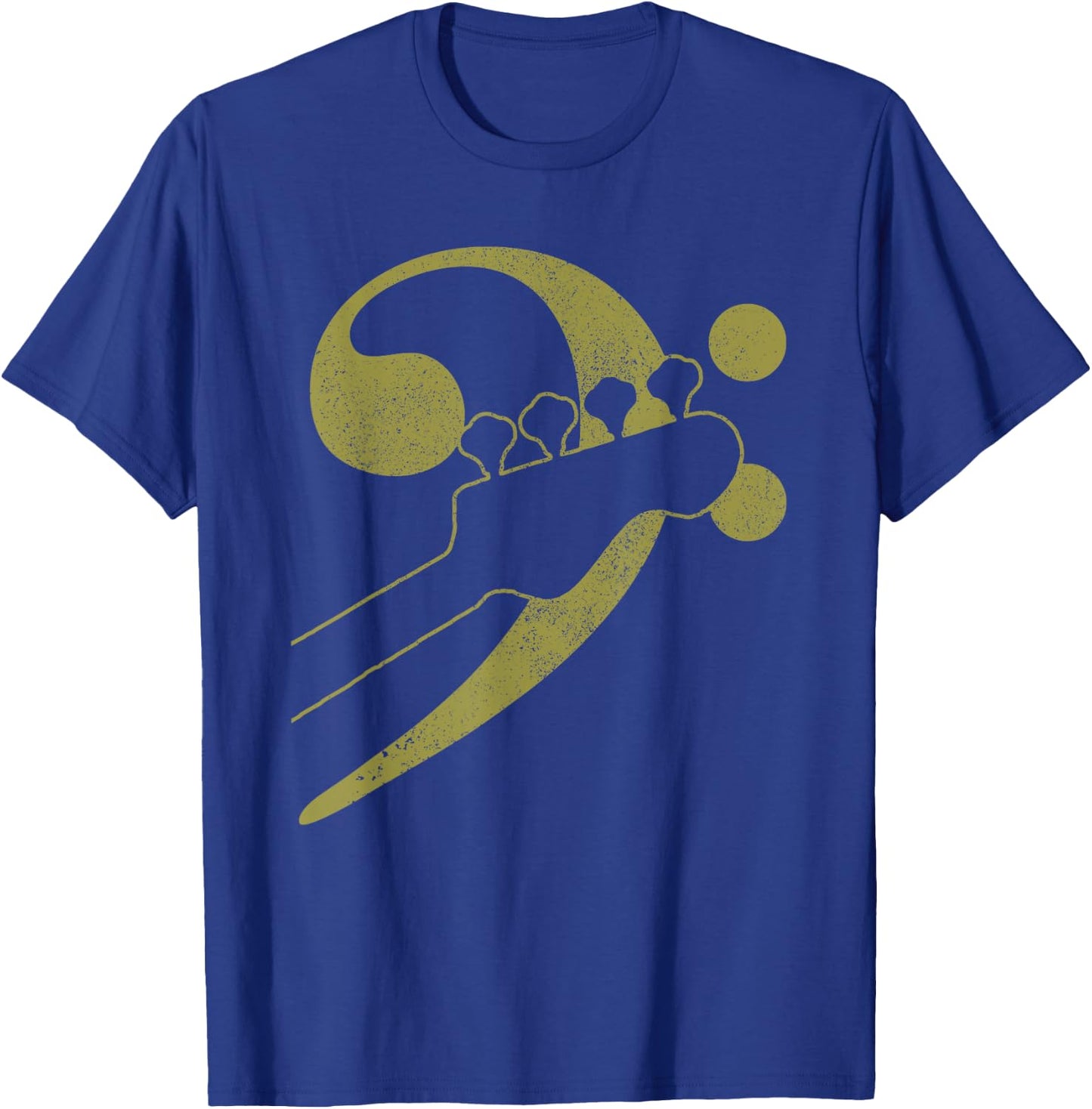 Bass Guitar Clef Bassist Musician Music Bass Player T-Shirt - T-Shirt | Royal