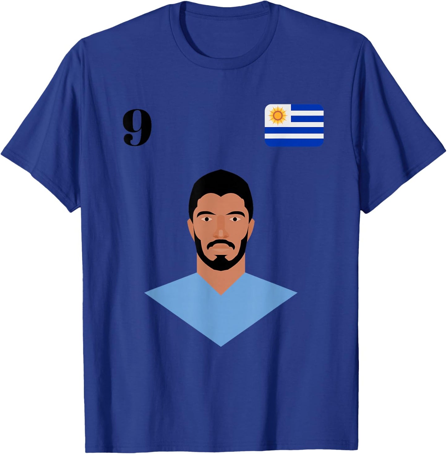 Uruguay Foot Jersey Shirt 2018 Suarez World Soccer Men Women T-Shirt - T-Shirt | Royal
