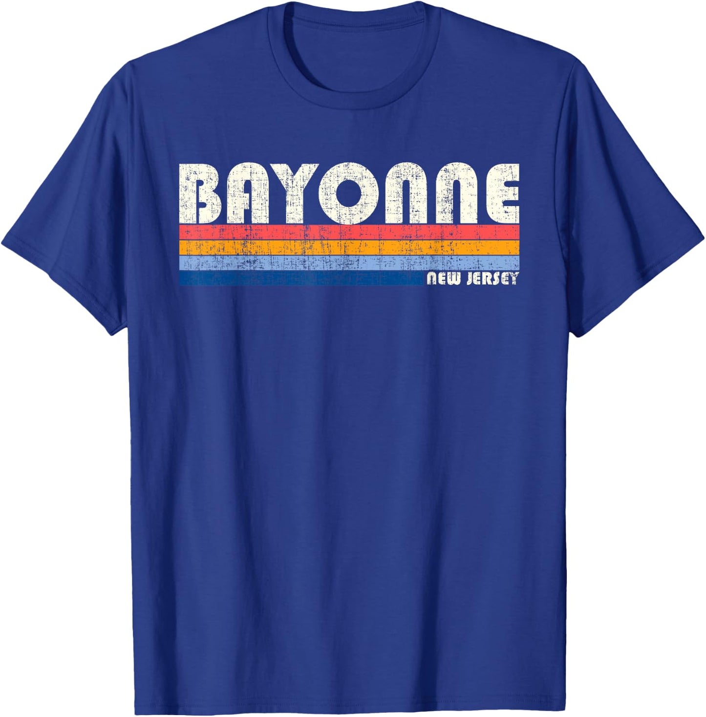 Vintage 70s 80s Style Bayonne NJ T-Shirt - T-Shirt | Royal