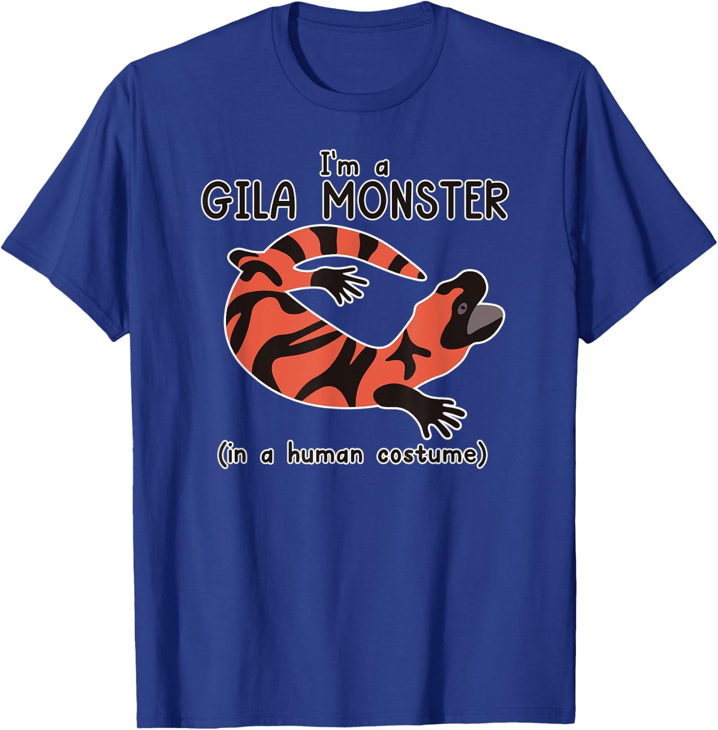 Gila Monster Costume Funny Halloween Graphic T-Shirt - T-Shirt | Royal