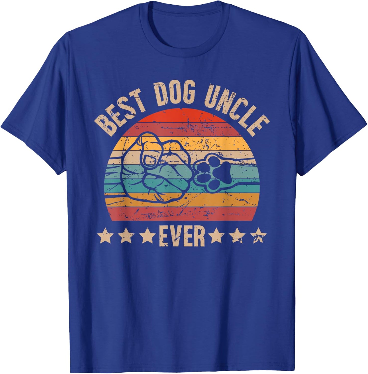 Best Dog Uncle Ever Dog Lover Uncle Dog T-Shirt - T-Shirt | Royal
