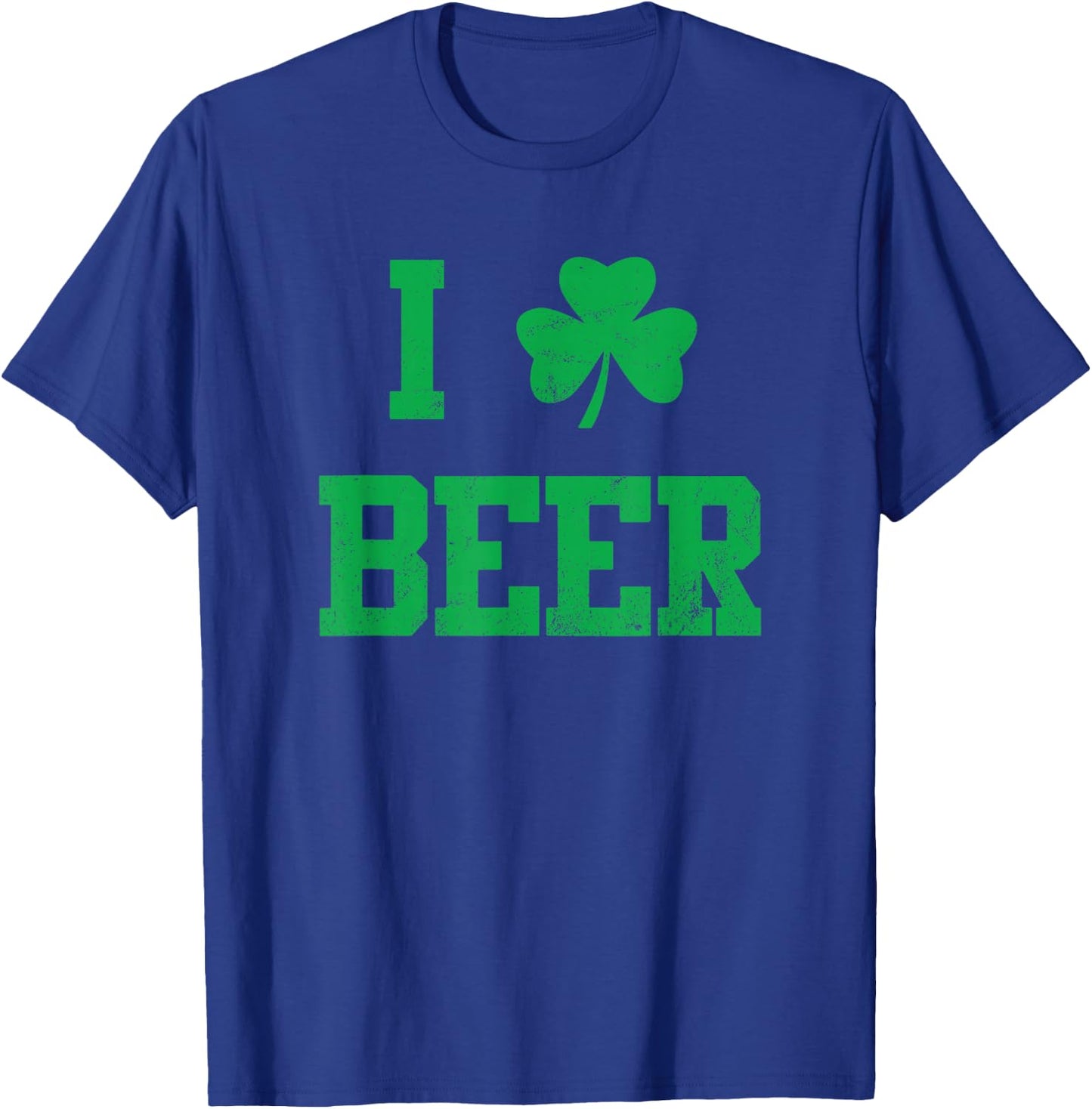 I Shamrock Beer Funny St Patrick' Day I Love Beer T-Shirt - T-Shirt | Royal