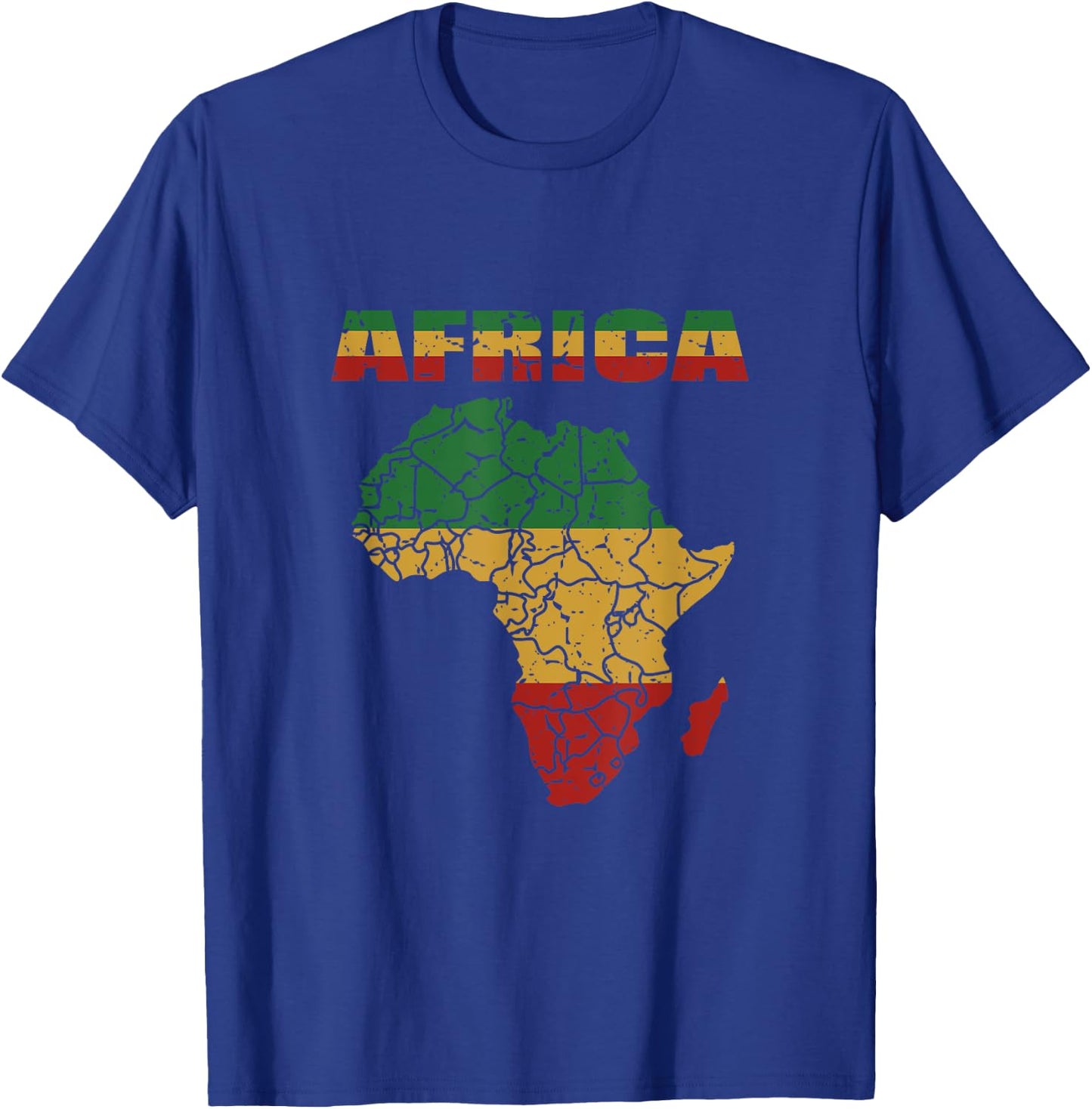 African Continent Africa Afro Reggae Flag T-Shirt - T-Shirt | Royal