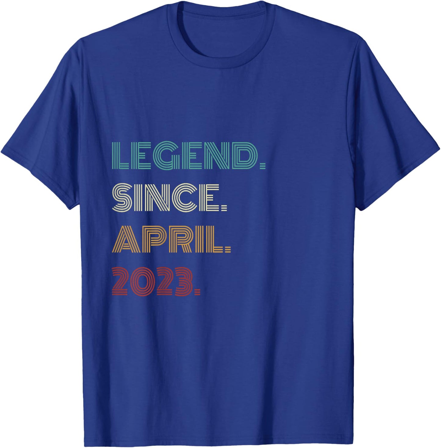 3 Years Old Legend Since April 2023 3rd Birthday T-Shirt - T-Shirt | Royal
