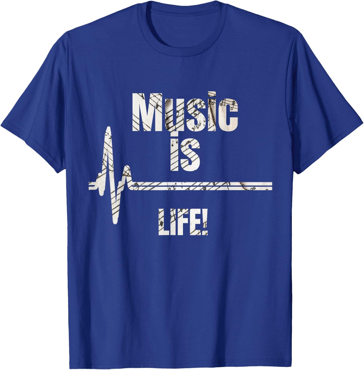 Music is Life T-Shirt - T-Shirt | Royal