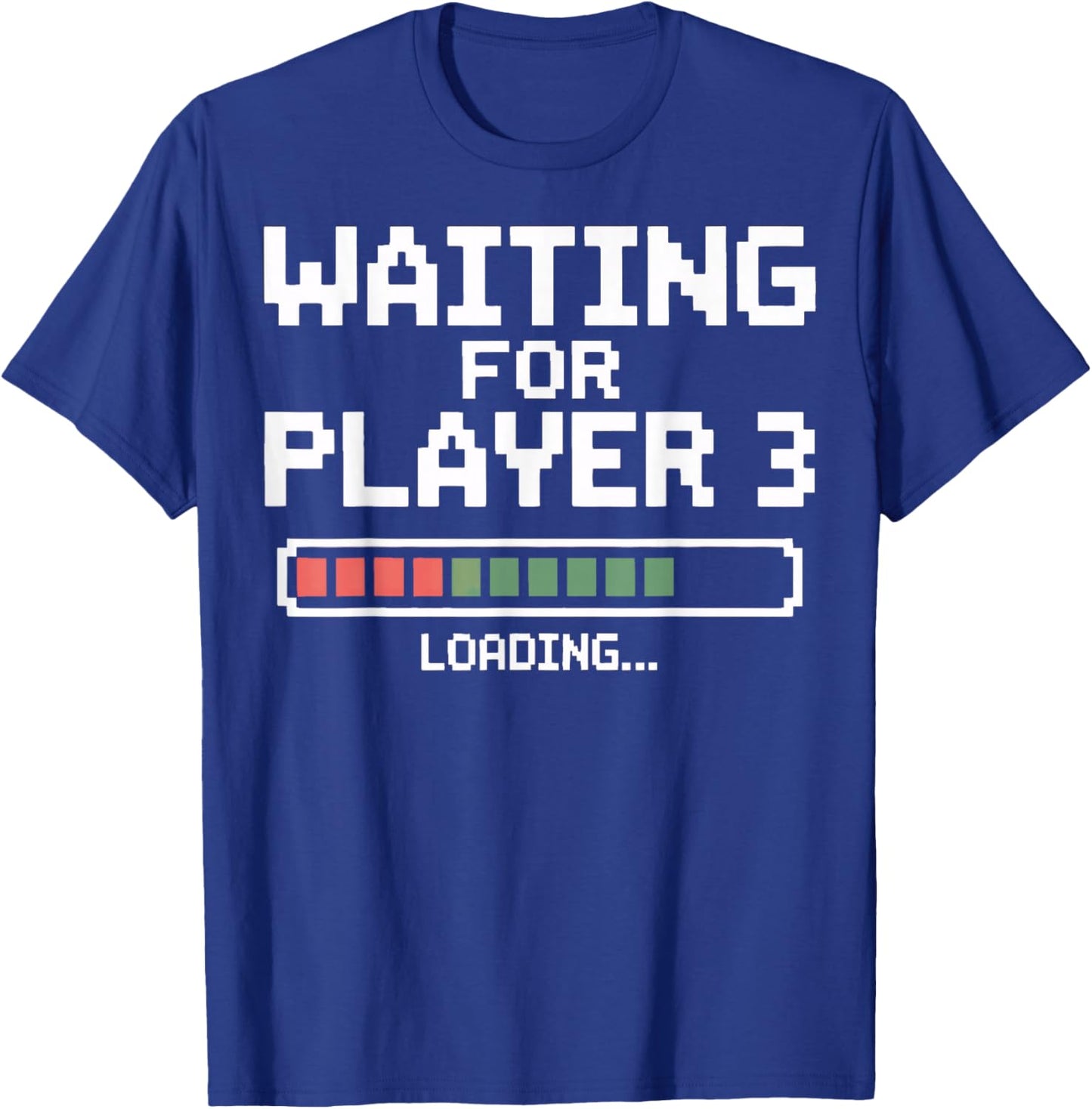 Waiting for Player 3 Loading Gamers Pregnancy Reveal T-Shirt - T-Shirt | Royal