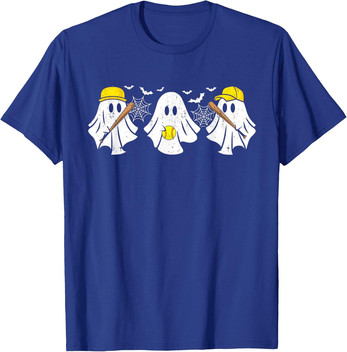 Ghost Softball Player Funny Halloween Costume Women T-Shirt - T-Shirt | Royal