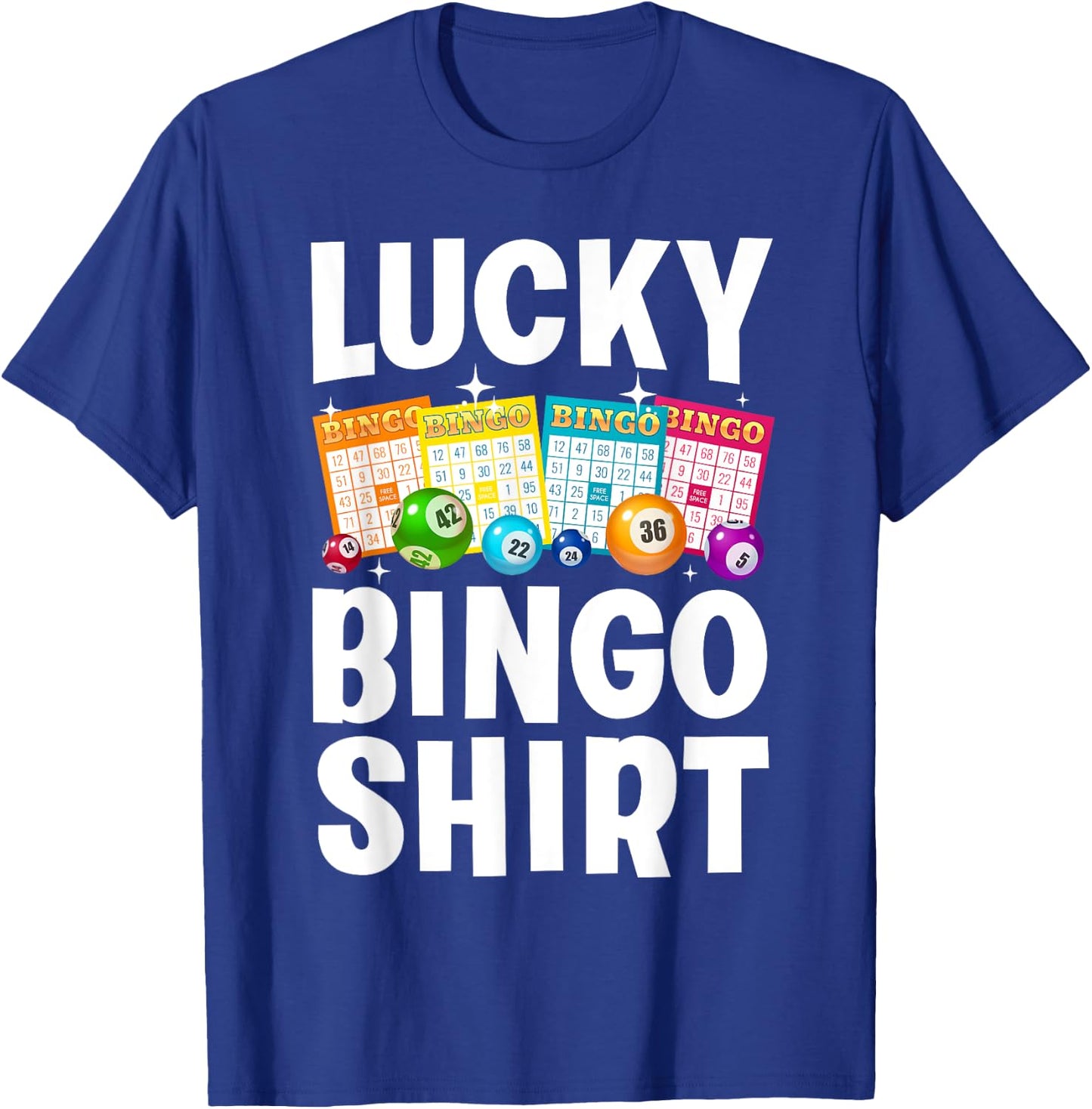 Cute Lucky Bingo Art Women Game Player Bingo Lovers T-Shirt - T-Shirt | Royal
