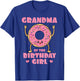 Grandma Of The Birthday Girl Doughnut Dessert Granny T-Shirt - T-Shirt | Royal